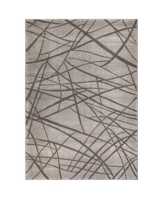 Orian Illusions Branches Gray 5'3" x 7'6" Area Rug