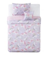 My World Rainbow Unicorn Twin 3 Piece Comforter Set