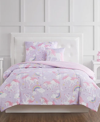 My World Rainbow Unicorn Twin 3 Piece Comforter Set