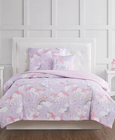 My World Rainbow Unicorn Twin 3 Piece Comforter Set