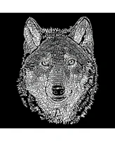 La Pop Art Men's Premium Word T-shirt - Wolf