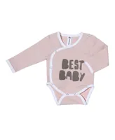 Earth Baby Outfitters Baby Girls Bodysuit, Pants, and Hat, 3 Piece Set