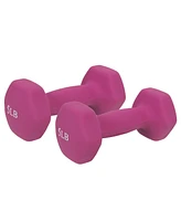 Sunny Health & Fitness Neoprene Dumbbell - 5 lbs Pair