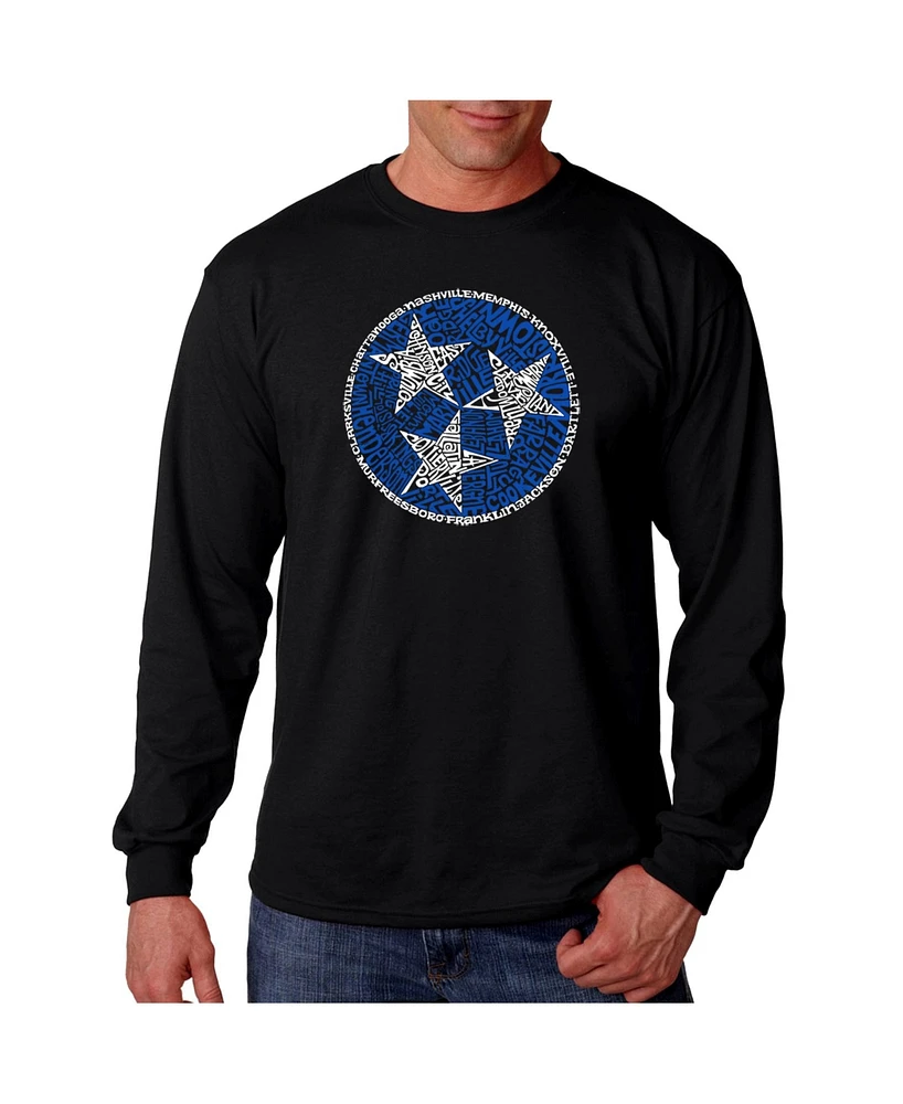 La Pop Art Men's Word - Tennessee Tristar Long Sleeve T-Shirt