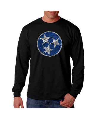 La Pop Art Men's Word - Tennessee Tristar Long Sleeve T-Shirt
