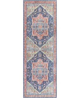 Surya Iris Irs- Navy 2'6" x 7'6" Runner Area Rug