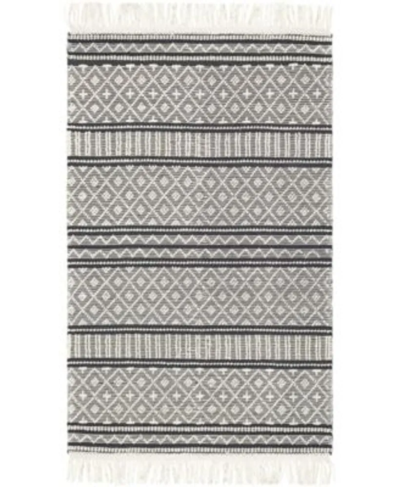 Surya Farmhouse Tassels Fts 2300 Charcoal Rug