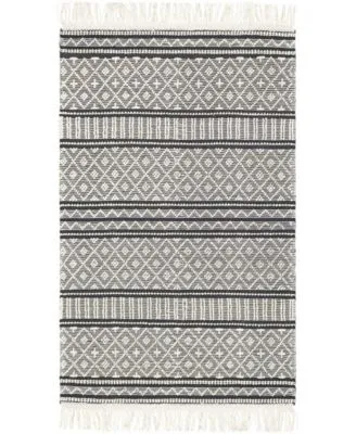 Surya Farmhouse Tassels Fts 2300 Charcoal Rug