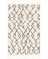 Livabliss Berber Shag Bbe-2301 Charcoal 3'1" x 4'11" Area Rug