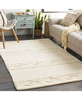 Closeout! Surya Farmhouse Neutrals Fls-2300 Cream 2' x 3' Area Rug