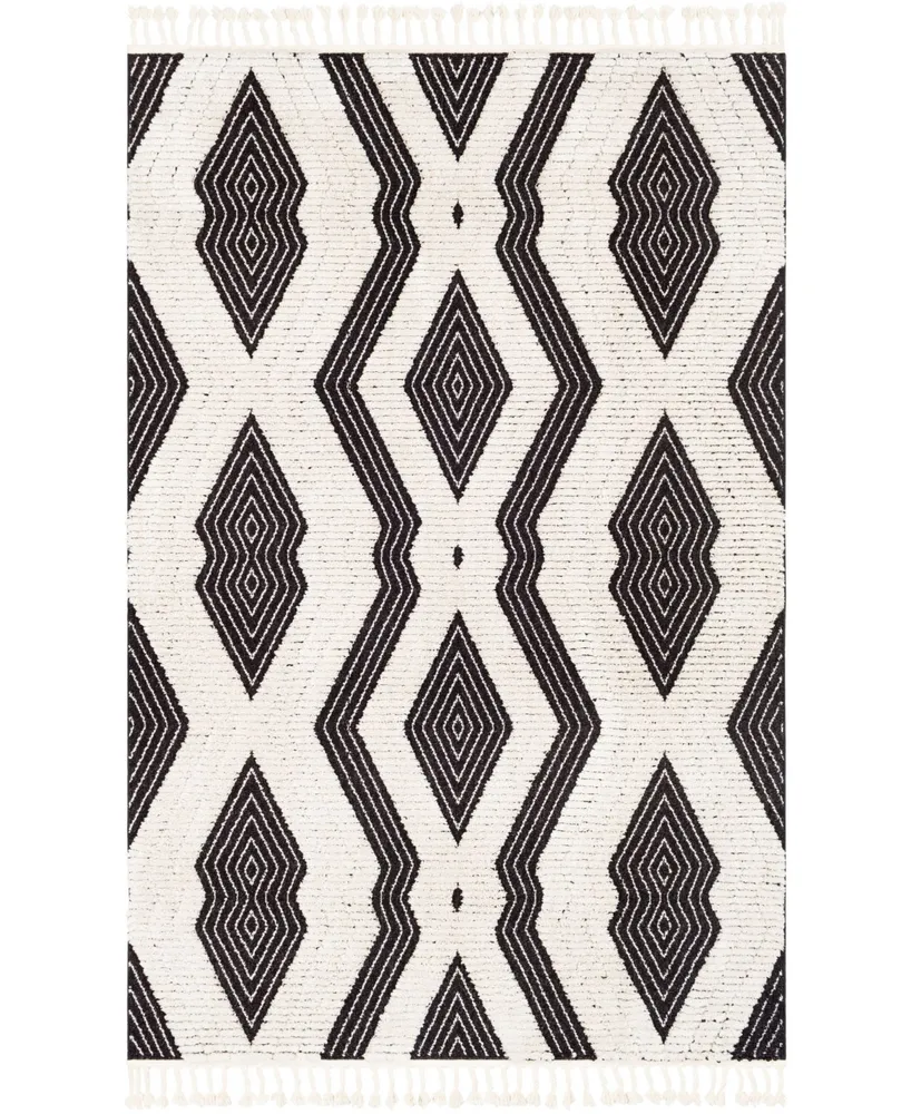 Surya Azilal Azi-2300 Black 2' x 2'11" Area Rug