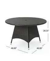 Noble House Adrian Outdoor Round Dining Table