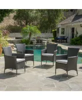 Noble House Rebecca Outdoor Dining Chairs, Set of 4