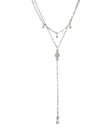 Ettika Carmine Layered Crystal Lariat Women's Necklace