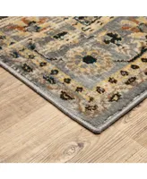 Jhb Design Romeo ROM03 Gray 1'10" x 7'6" Runner Rug