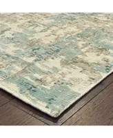 Jhb Design Creation CRE07 Blue 8' x 10' Area Rug