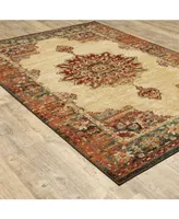 Jhb Design Romeo ROM07 Gold 1'10" x 7'6" Runner Rug