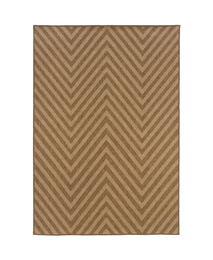 Jhb Design Magu MAG02 Tan 7'10" x 10'10" Outdoor Area Rug