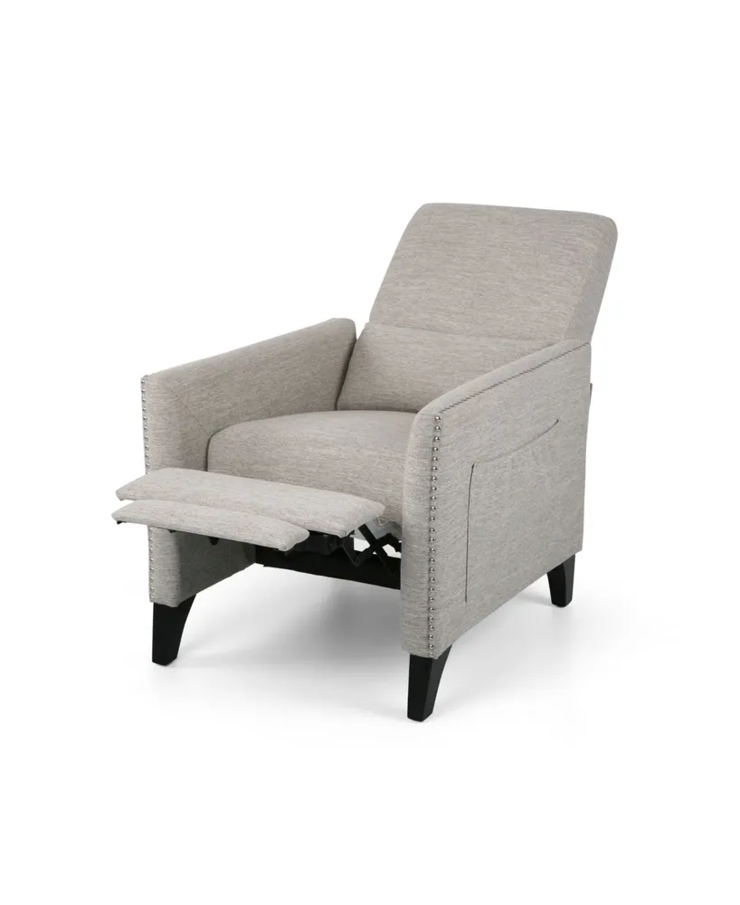 Noble House Alscot Contemporary Push Back Recliner