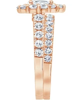 Certified Diamond Pear Halo Bridal Set (2 ct. t.w.) 18k White, Yellow or Rose Gold