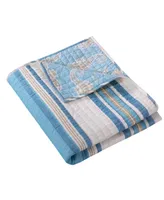 Levtex Maui Stripe Reversible Quilted Throw, 50" x 60"