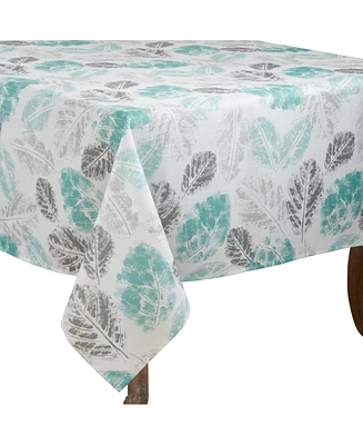 Saro Lifestyle Leaf Print Tablecloth