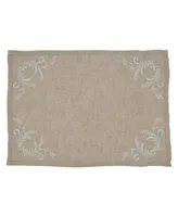 Saro Lifestyle Embroidered Placemat Set of 4