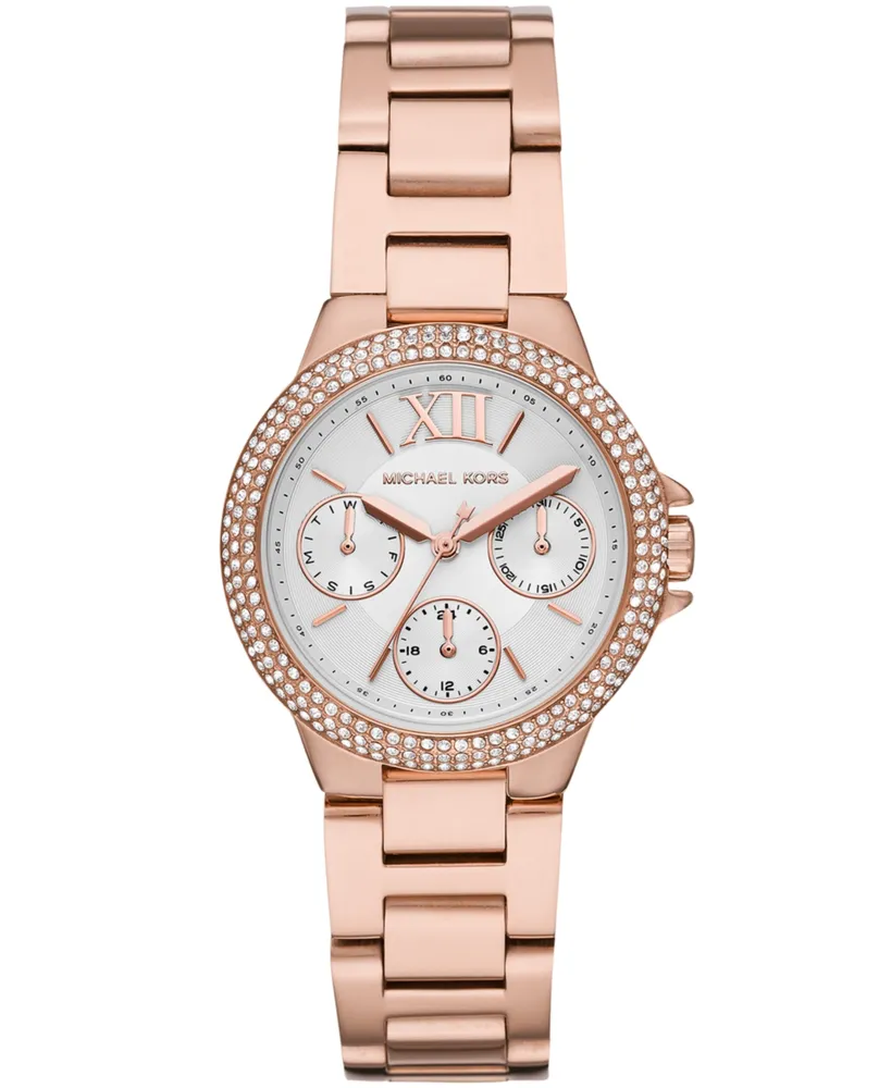 Michael Kors Camille Rose Dial Rose Gold-tone Ladies Watch MK5862 – Watches  of America