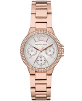Michael Kors Camille Multifunction Rose Gold-Tone Stainless Steel Watch