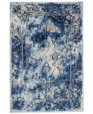 Feizy Milton R3471 Bluestone 5'3" x 7'6" Area Rug