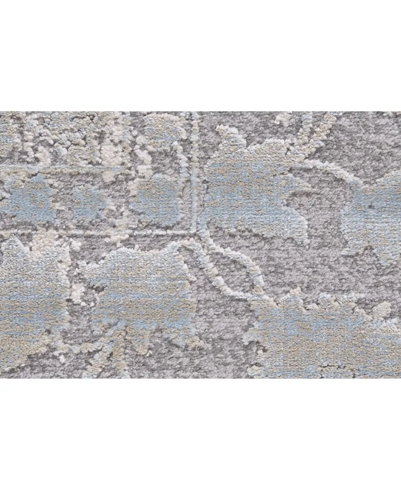 Feizy Prasad R3681 Mist 2'10" x 7'10" Runner Rug