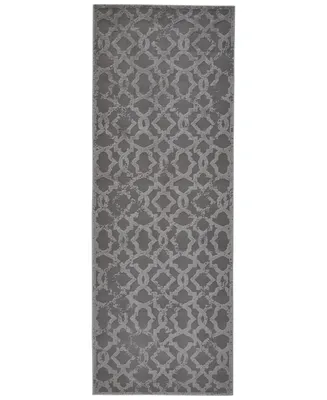 Feizy Akhari R3675 Silver 2'10" x 7'10" Runner Rug