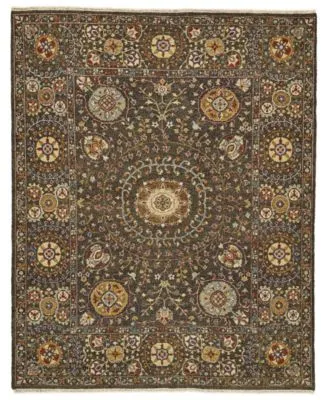 Closeout Feizy Evie R0758 Charcoal Area Rug
