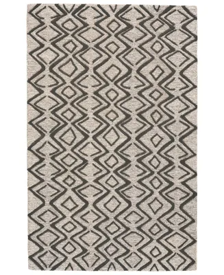 Feizy Enzo R8733 Charcoal 5' x 8' Area Rug