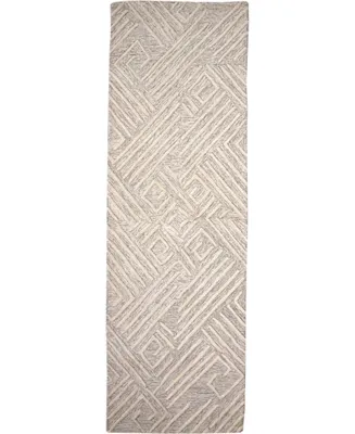 Feizy Enzo R8737 Ivory 2'6" x 8' Runner Rug