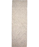 Feizy Enzo R8737 Ivory 2'6" x 8' Runner Rug