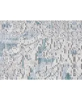 Feizy Cecily R3574 Turquoise 2' x 3' Area Rug