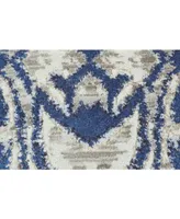 Feizy Milton R3467 Blue 6'7" x 9'6" Area Rug