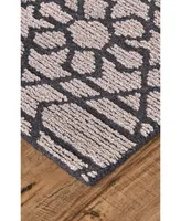 Feizy Asher R8766 Gray 5' x 8' Area Rug