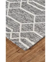 Feizy Belfort R8777 Charcoal 5' x 8' Area Rug