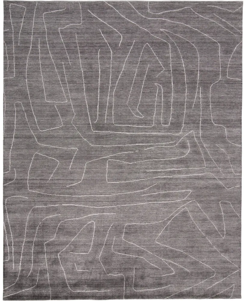 Feizy Lennox R8698 Charcoal 2' x 3' Area Rug