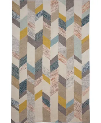 Feizy Arazad R8446 Gray and Gold 3'6" x 5'6" Area Rug