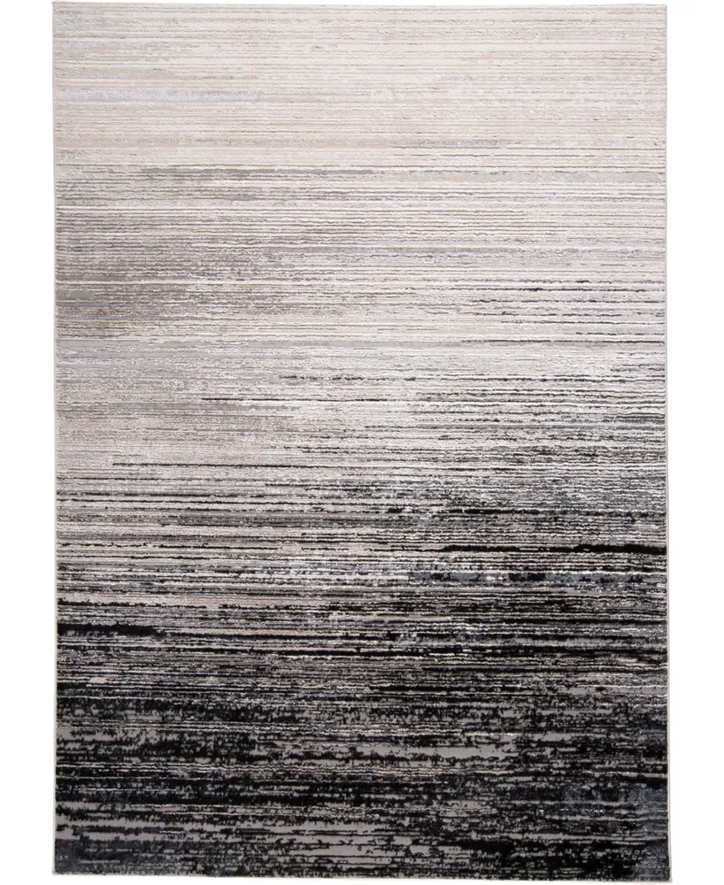 Feizy Micah R3337 Black 6'7" x 9'6" Area Rug