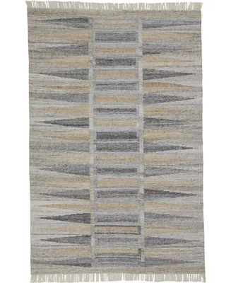 Feizy Beckett R0817 Gray 3'6" x 5'6" Area Rug