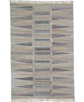 Feizy Beckett R0817 Gray 3'6" x 5'6" Area Rug