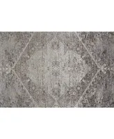 Feizy Sarrant R3963 Charcoal 5' x 7'2" Area Rug