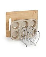 Spectrum Diversified Bloom Kitchen Lid Holder Organizer For Plates, Cutting Boards, Bakeware