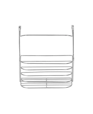 Spectrum Duo Over The Cabinet Towel Bar Basket, Medium