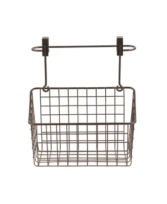 Spectrum Grid Over The Cabinet Towel Bar Medium Basket