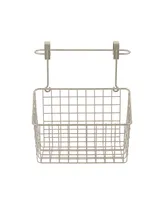 Spectrum Grid Over The Cabinet Towel Bar Medium Basket